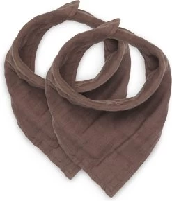 Jollein Slab Bandana - Wrinkled - Chestnut - 2 Stuks