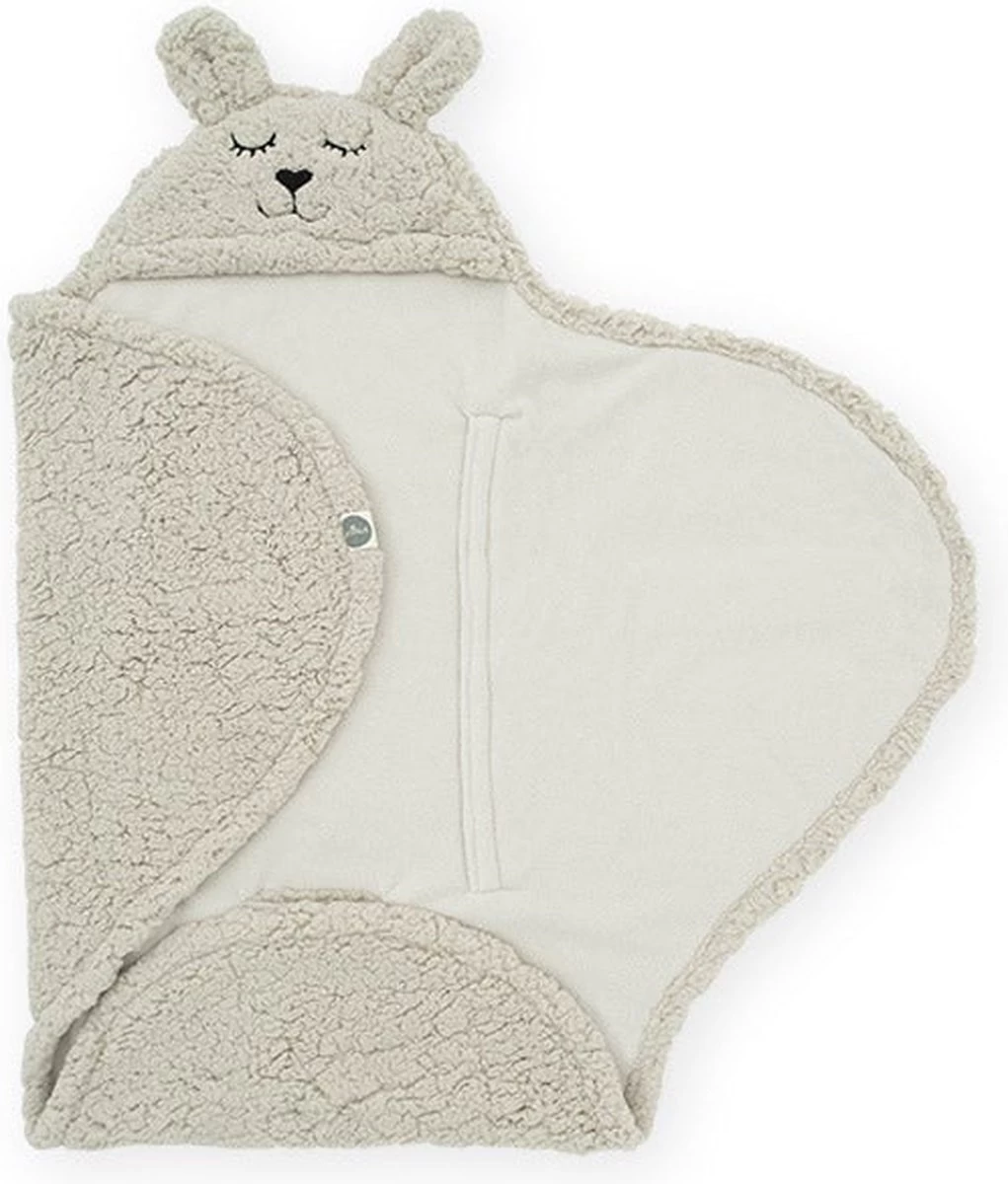Jollein Wikkeldeken Bunny 100x105cm - Off-White 17 Jollein Wikkeldeken Bunny 100x105cm - Off-White - Afbeelding 17