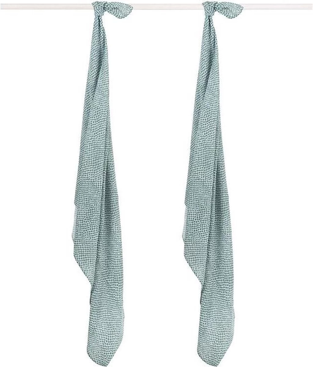 Jollein Hydrofiel Multidoek Spot 115x115cm - Storm Grey - 2 Stuks 9 Jollein Hydrofiel Multidoek Spot 115x115cm - Storm Grey - 2 Stuks - Afbeelding 9