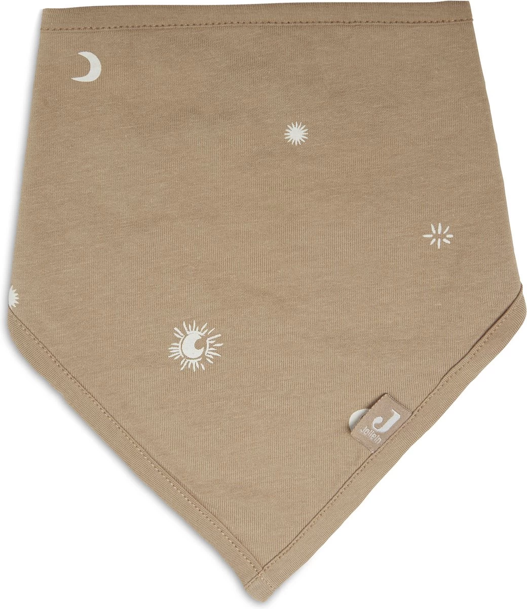 Jollein Slab Bandana Stargaze - Biscuit - 2 Stuks 3 Jollein Slab Bandana Stargaze - Biscuit - 2 Stuks - Afbeelding 3