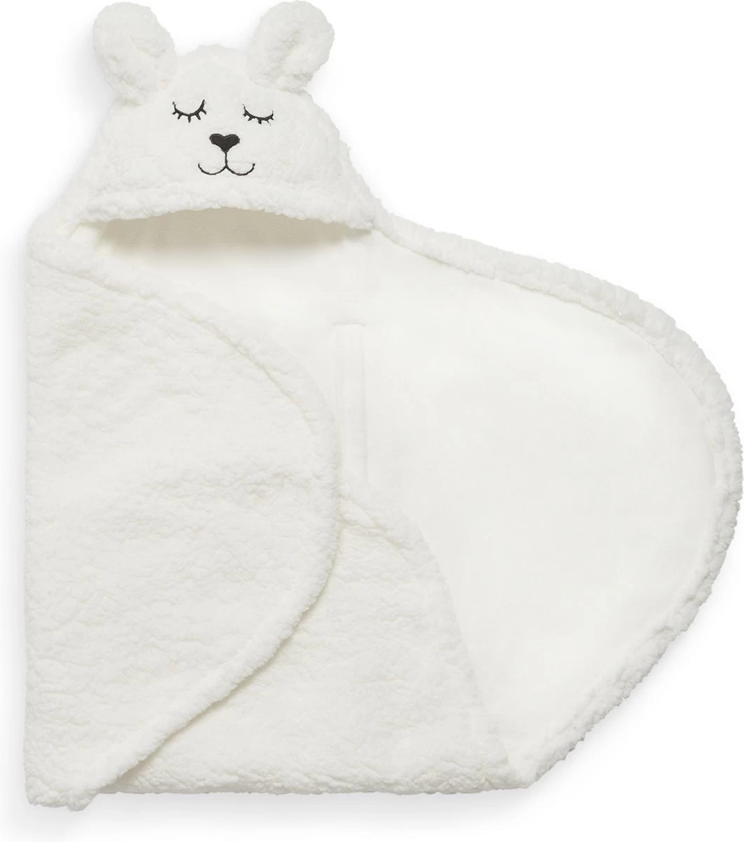 Jollein Wikkeldeken Bunny 100x105cm - Off-White 4 Jollein Wikkeldeken Bunny 100x105cm - Off-White - Afbeelding 4