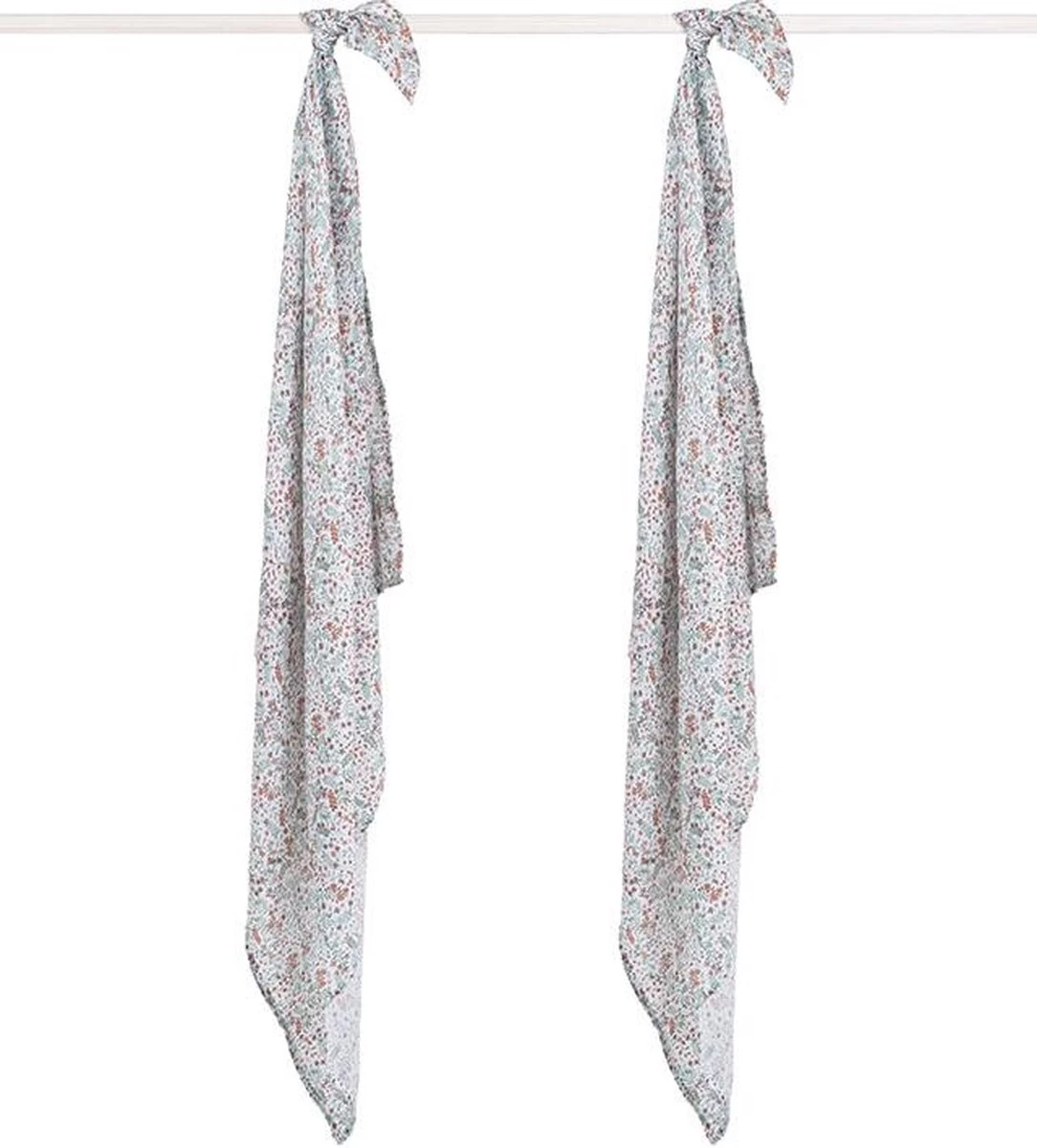 Jollein Hydrofiel Multidoek Meadow 115x115cm - Rosewood - 2 Stuks 9 Jollein Hydrofiel Multidoek Meadow 115x115cm - Rosewood - 2 Stuks - Afbeelding 9