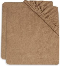 Jollein Aankleedkussenhoes Badstof 50x70cm - Biscuit - 2 Stuks