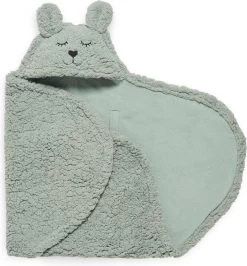 Jollein Wikkeldeken Bunny 100x105cm - Ash Green -Jollein Babyparadijs 1115x1200