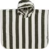 Jollein Badponcho Stripe Terry - Leaf Green - GOTS