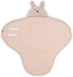 Jollein Wikkeldeken Bunny 100x105cm - Pale Pink