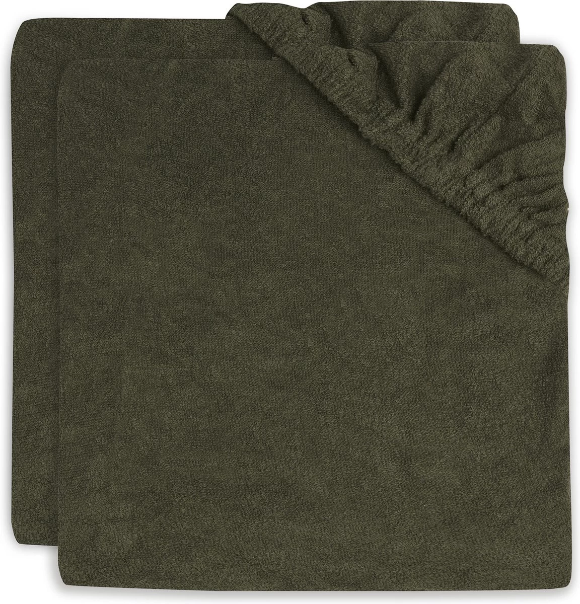 Jollein Aankleedkussenhoes Badstof 50x70cm - Leaf Green - 2 Stuks 1 Jollein Aankleedkussenhoes Badstof 50x70cm - Leaf Green - 2 Stuks