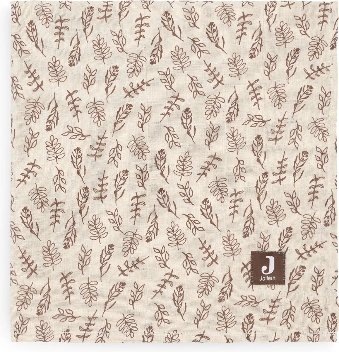 Jollein Hydrofiel Multidoek Meadow 70x70cm - Chestnut - 3 Stuks 4 Jollein Hydrofiel Multidoek Meadow 70x70cm - Chestnut - 3 Stuks - Afbeelding 4