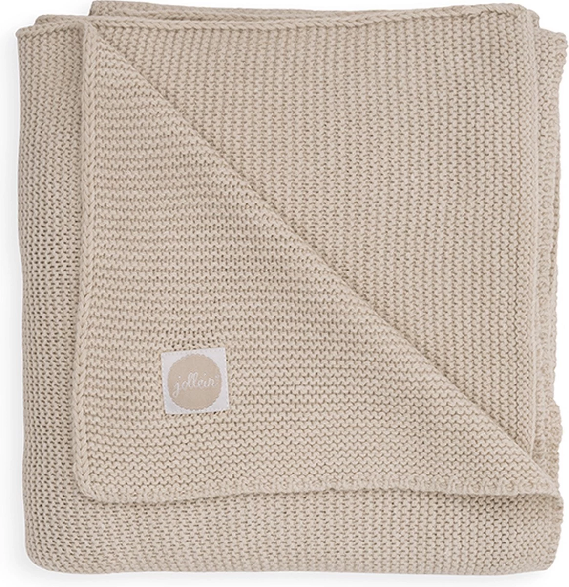 Jollein Baby Deken Wieg 75x100cm Basic Knit - Nougat 1 Jollein Baby Deken Wieg 75x100cm Basic Knit - Nougat