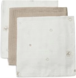 Jollein Monddoekje Hydrofiel Stargaze - Biscuit - 3 Stuks