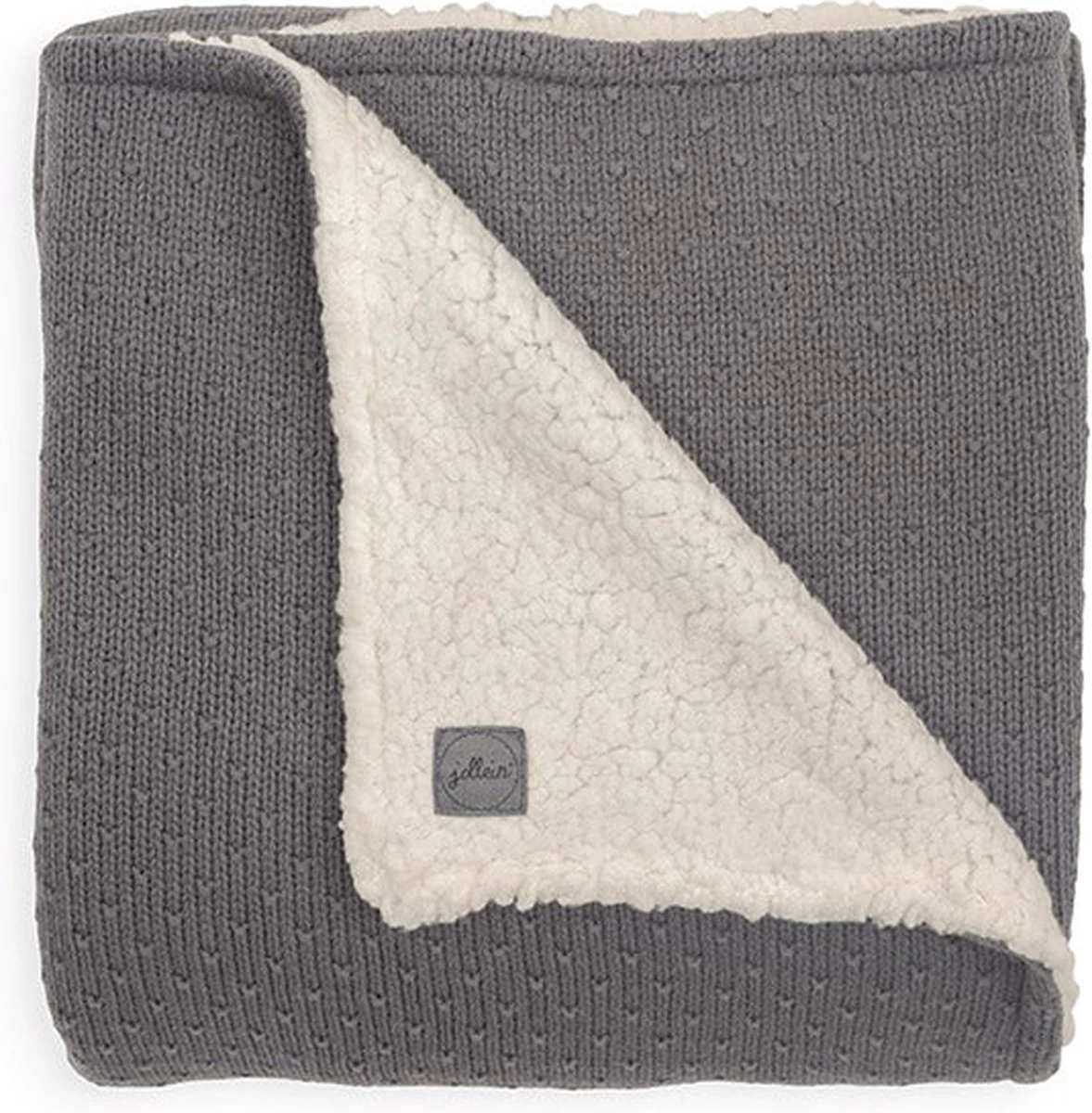 Jollein Baby Deken Wieg 75x100cm Teddy Bliss Knit - Nougat 14 Jollein Baby Deken Wieg 75x100cm Teddy Bliss Knit - Nougat - Afbeelding 14