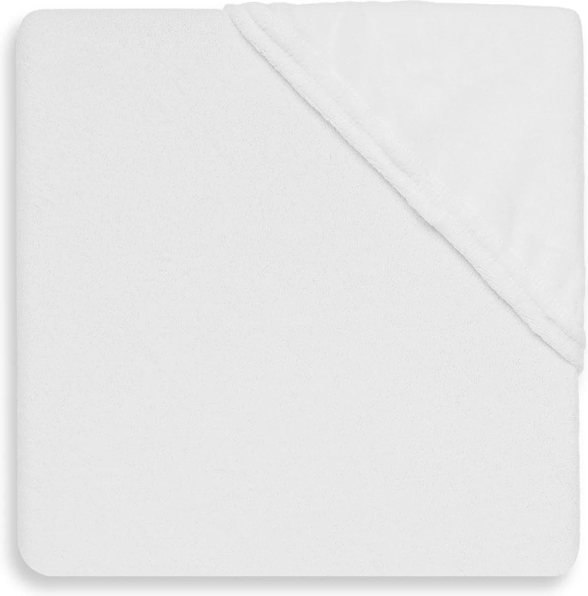 Jollein Hoeslaken Molton Ledikant 70x140cm - Wit 2 Jollein Hoeslaken Molton Ledikant 70x140cm - Wit - Afbeelding 2