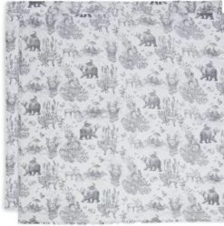 Jollein Hydrofiele Doek 70x70cm Pimpelmees Forest Animals - 2 Stuks