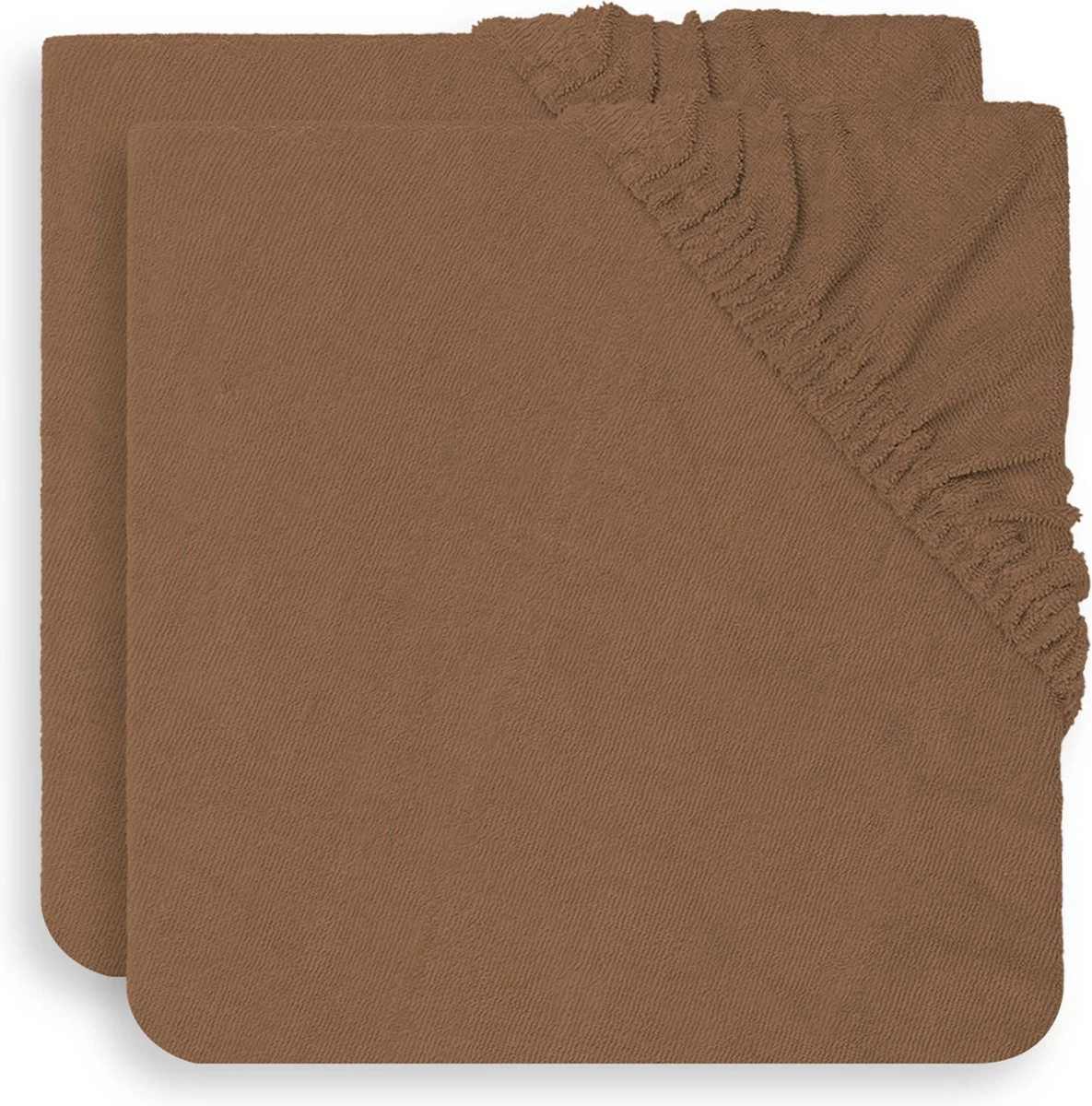 Jollein Aankleedkussenhoes Badstof 50x70cm - Caramel - 2 Stuks 2 Jollein Aankleedkussenhoes Badstof 50x70cm - Caramel - 2 Stuks - Afbeelding 2