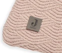 Jollein Boxkleed River Knit 75x95cm - Pale Pink -Jollein Babyparadijs 1200x1018 1