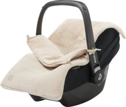 Jollein Voetenzak Voor Autostoel & Kinderwagen - Basic Knit - Nougat