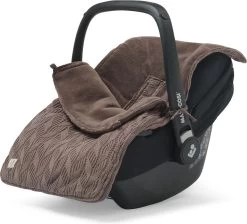 Jollein Voetenzak Voor Autostoel & Kinderwagen - Spring Knit - Chestnut -Jollein Babyparadijs 1200x1090 2