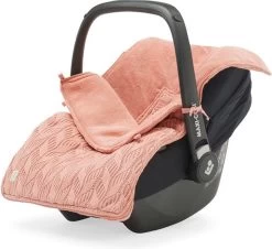 Jollein Voetenzak Voor Autostoel & Kinderwagen - Spring Knit - Chestnut -Jollein Babyparadijs 1200x1098 3