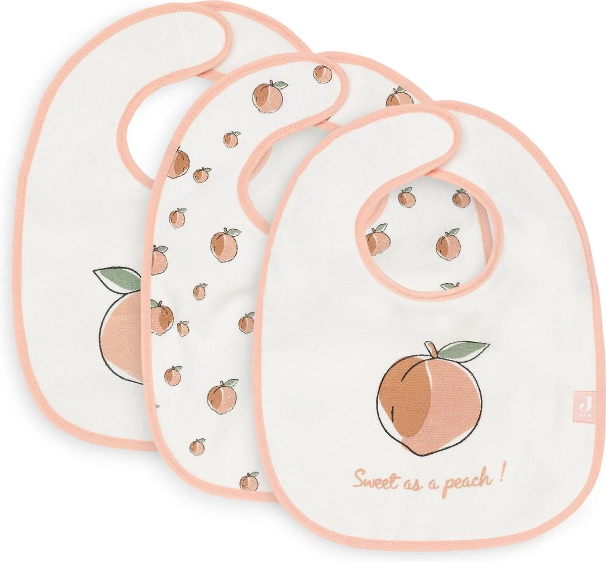 Jollein Slab Badstof Waterproof Peach - 3 Stuks 1 Jollein Slab Badstof Waterproof Peach - 3 Stuks