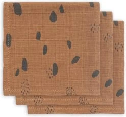 Jollein Hydrofiel Monddoekje Spot - Caramel - 3 Stuks -Jollein Babyparadijs 1200x1116 3