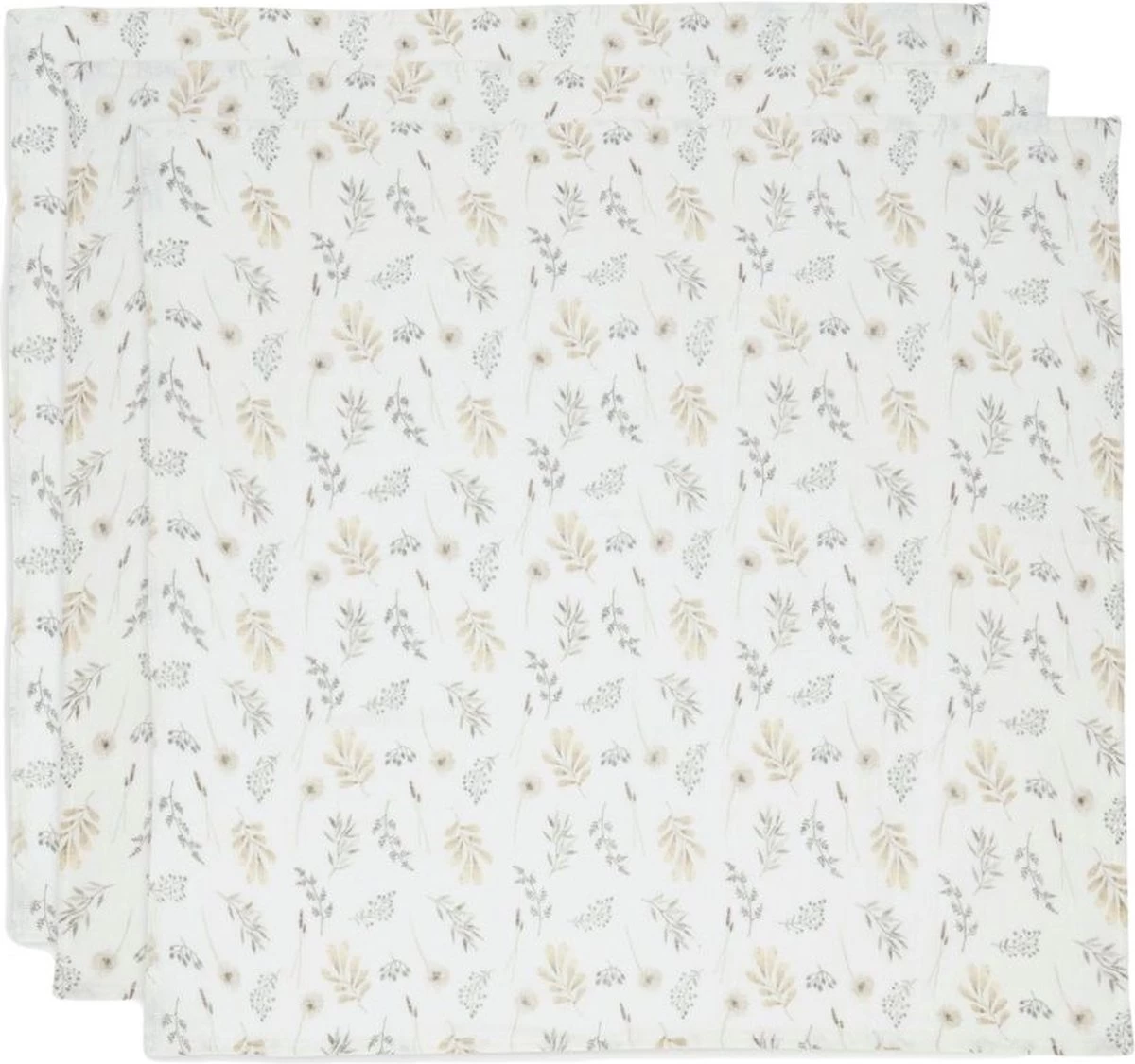 Jollein Hydrofiel Multidoek Meadow 70x70cm - Chestnut - 3 Stuks 20 Jollein Hydrofiel Multidoek Meadow 70x70cm - Chestnut - 3 Stuks - Afbeelding 20