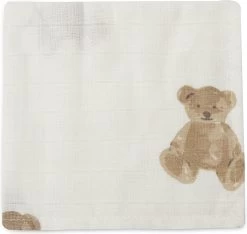 Jollein Monddoekje Hydrofiel Teddy Bear - 3 Stuks -Jollein Babyparadijs 1200x1137