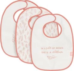 Jollein Slab Badstof Waterproof Meadow - Rosewood - 3 Stuks