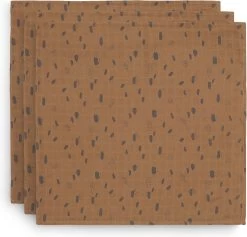 Jollein Hydrofiel Multidoek Spot 70x70cm - Caramel - 3 Stuks -Jollein Babyparadijs 1200x1151 1