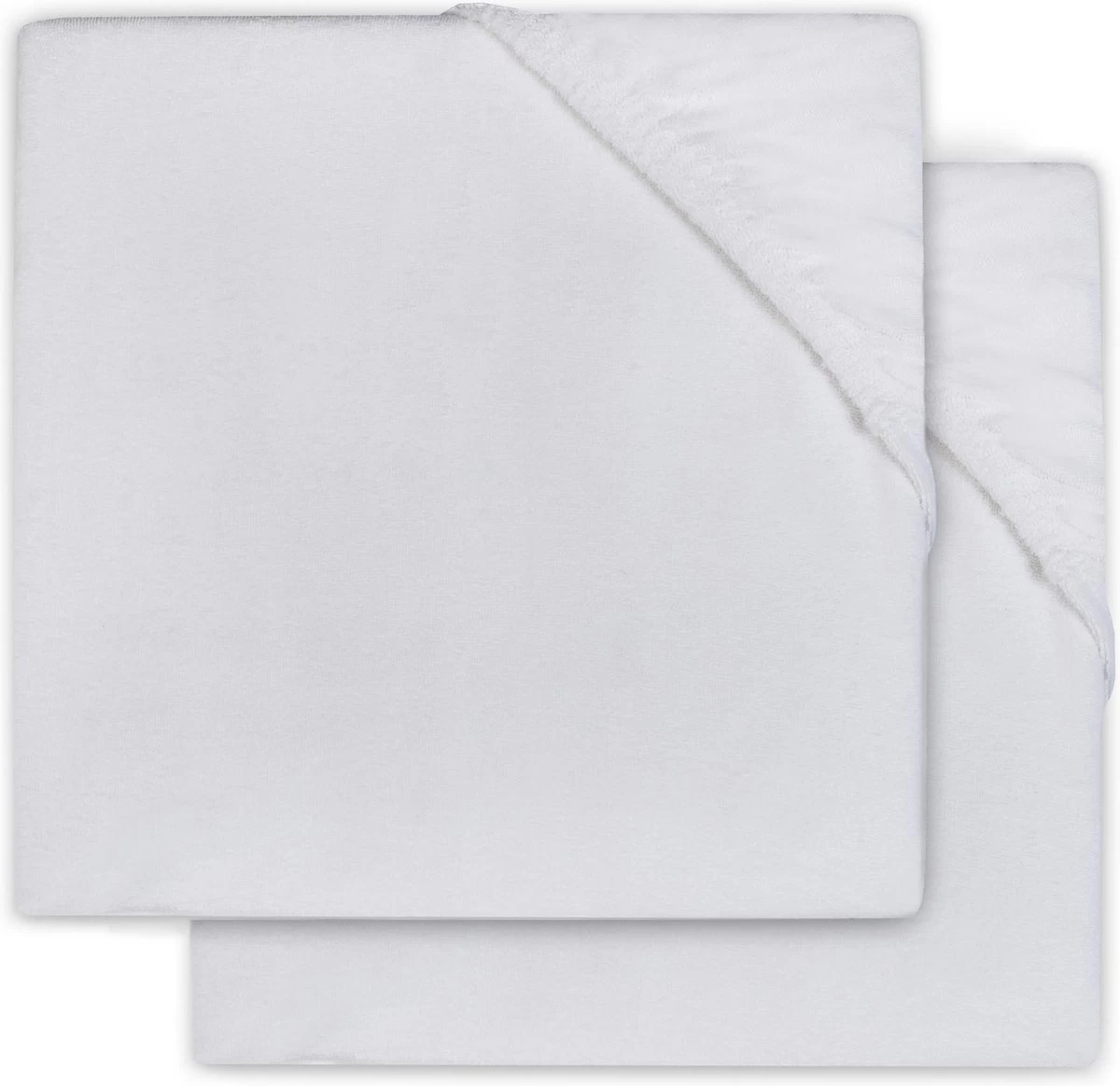 Jollein Hoeslaken Molton Ledikant 60x120cm - Wit - 2 Stuks 6 Jollein Hoeslaken Molton Ledikant 60x120cm - Wit - 2 Stuks - Afbeelding 6