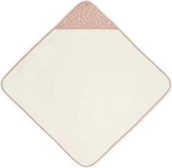 Jollein Badcape Meadow 75x75cm - Rosewood -Jollein Babyparadijs 1200x1173