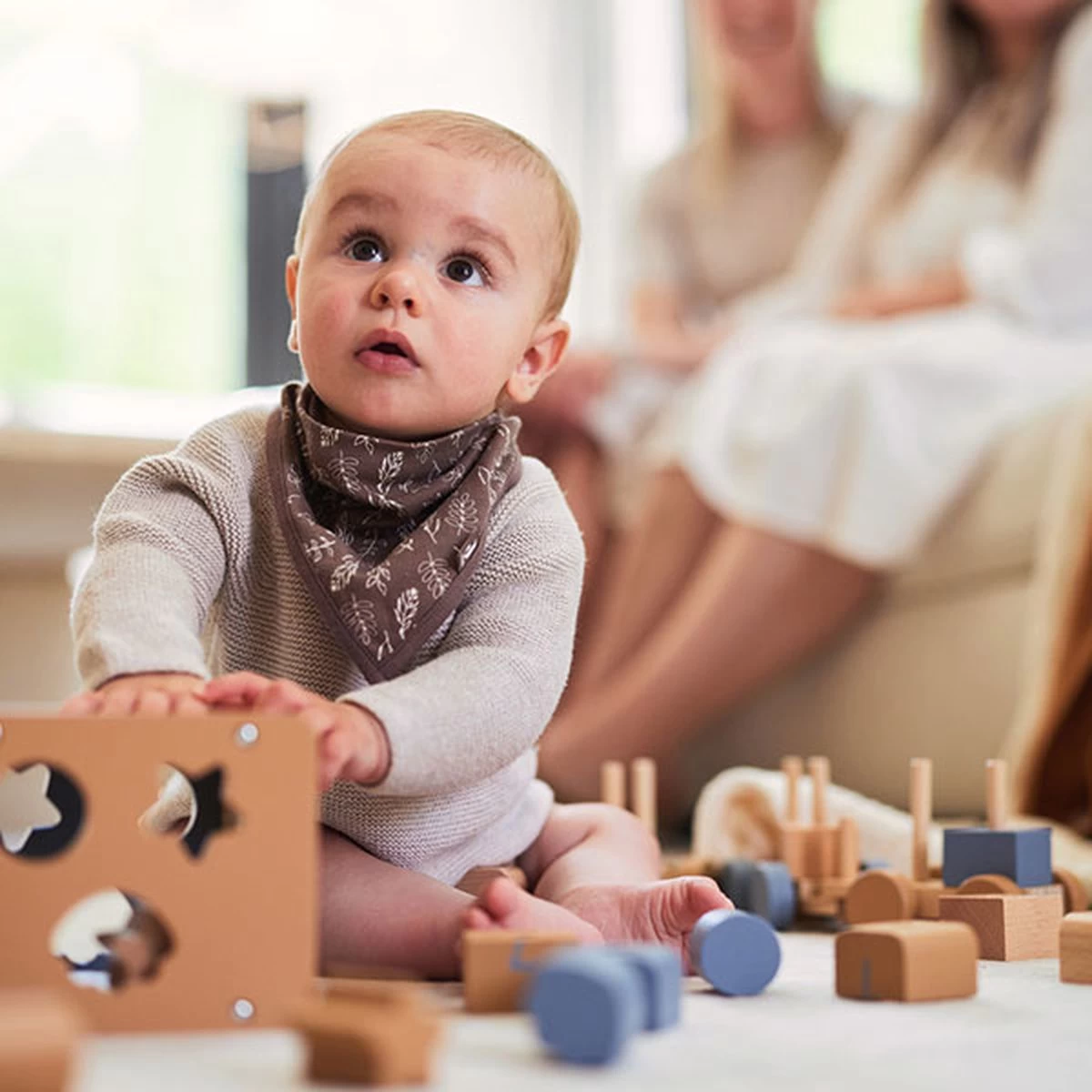 Jollein Slab Bandana Meadow - Chestnut - 2 Stuks 6 Jollein Slab Bandana Meadow - Chestnut - 2 Stuks - Afbeelding 6