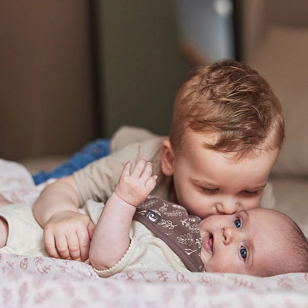 Jollein Slab Bandana Meadow - Chestnut - 2 Stuks 14 Jollein Slab Bandana Meadow - Chestnut - 2 Stuks - Afbeelding 14