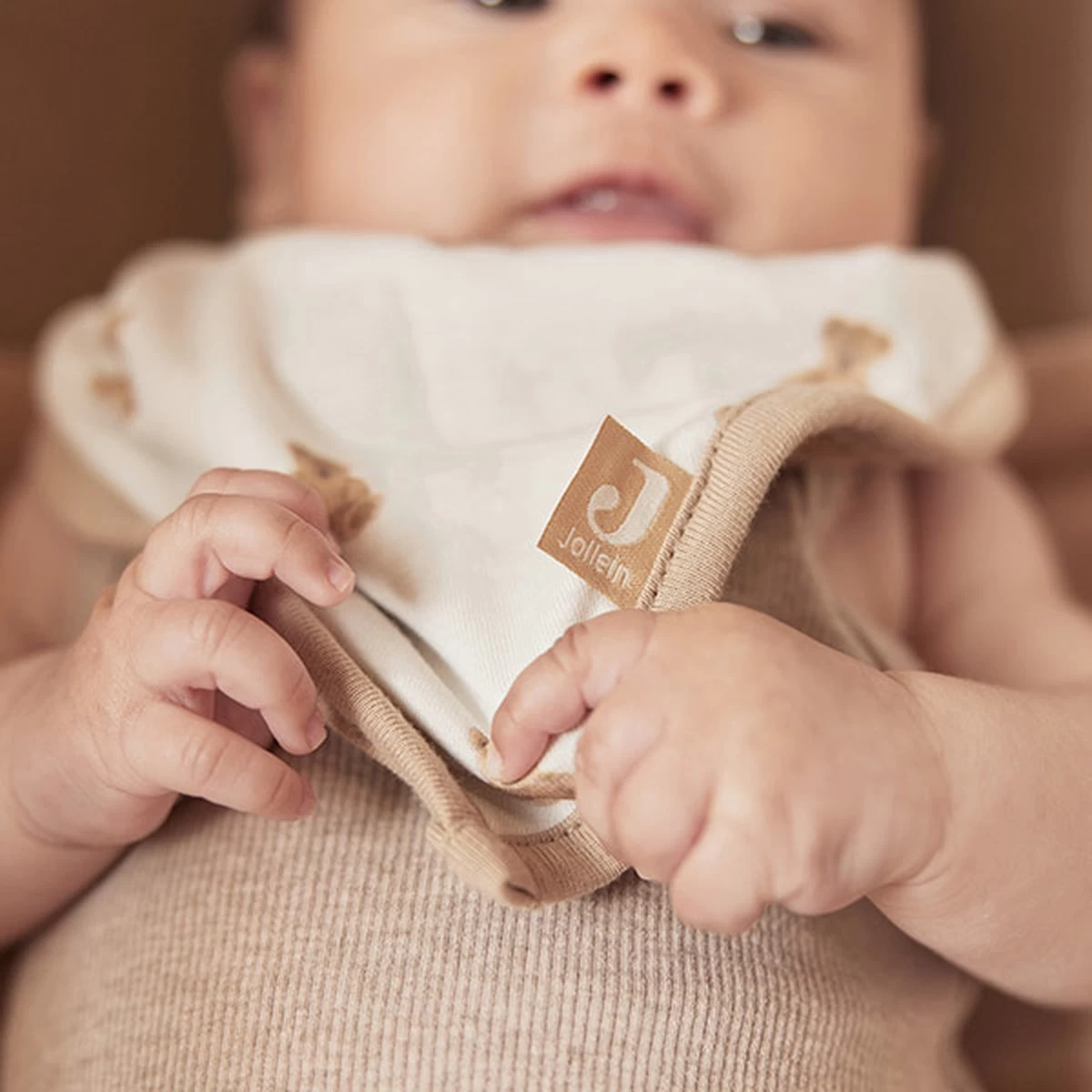 Jollein Slab Bandana Teddy Bear - 2 Stuks - GOTS 10 Jollein Slab Bandana Teddy Bear - 2 Stuks - GOTS - Afbeelding 10