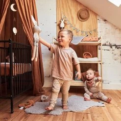 Jollein Slab Bandana Spot - Storm Grey/Caramel - 2 Stuks -Jollein Babyparadijs 1200x1200 286