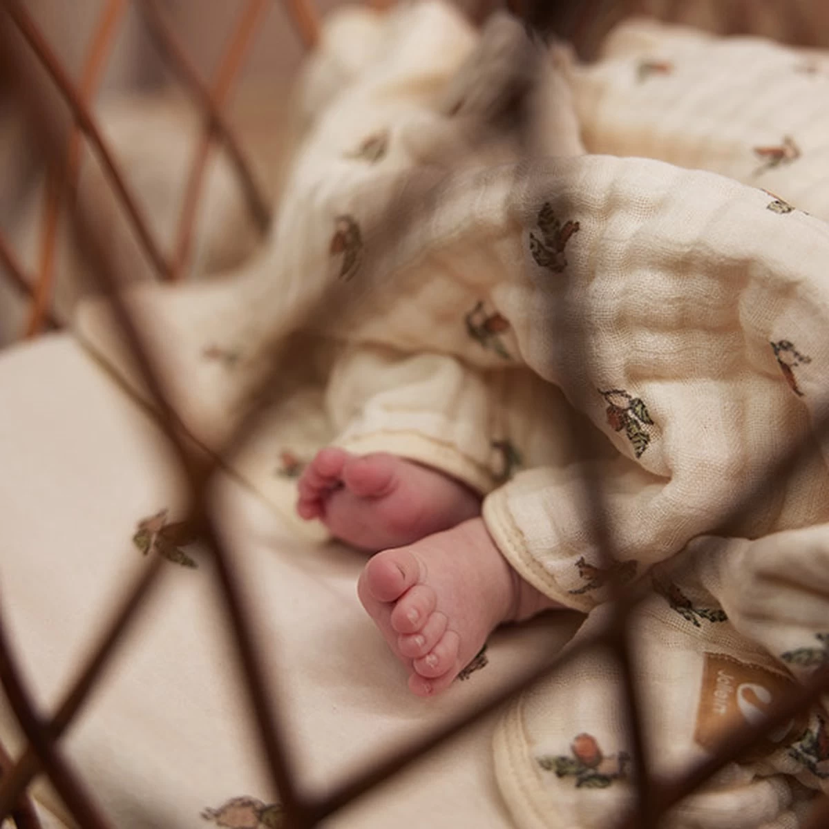 Jollein Deken Hydrofiel Wieg 75x100cm Rosehip 8 Jollein Deken Hydrofiel Wieg 75x100cm Rosehip - Afbeelding 8