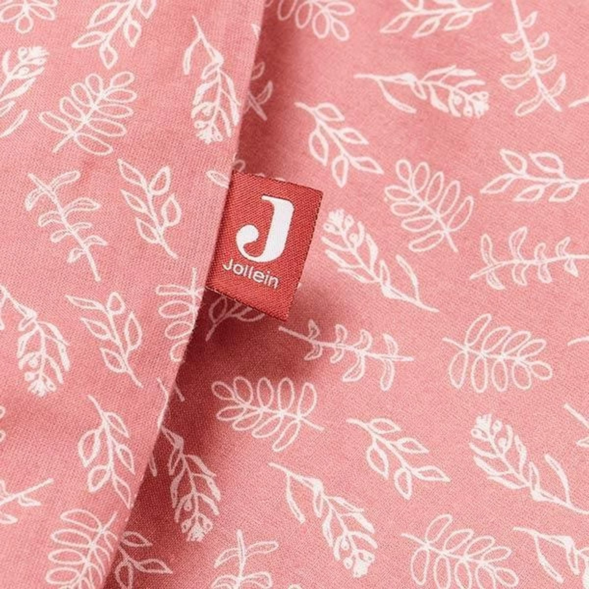 Jollein Baby Dekbedovertrek Met Sloop Meadow 100x135/140cm - Rosewood 5 Jollein Baby Dekbedovertrek Met Sloop Meadow 100x135/140cm - Rosewood - Afbeelding 5