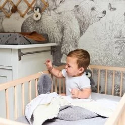 Jollein Baby Deken Ledikant 100x150cm Teddy Bliss Knit - Storm Grey -Jollein Babyparadijs 1200x1200 474