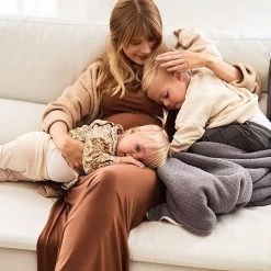 Jollein Baby Deken Ledikant 100x150cm Teddy Bliss Knit - Storm Grey -Jollein Babyparadijs 1200x1200 476