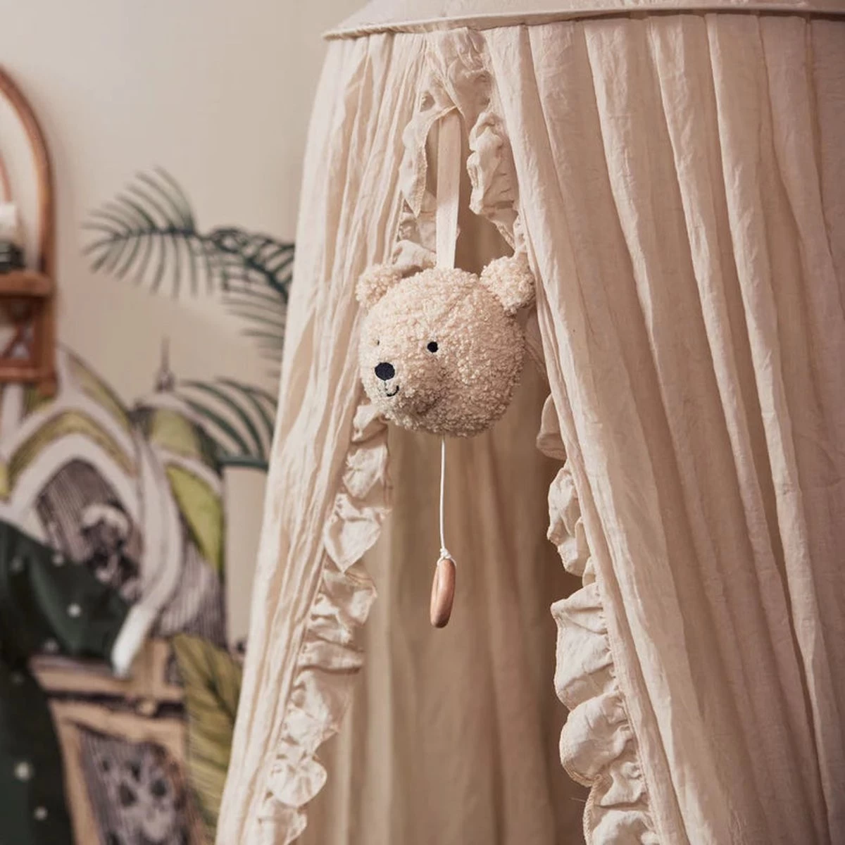 Jollein Muziekhanger Teddy Bear - Naturel 11 Jollein Muziekhanger Teddy Bear - Naturel - Afbeelding 11