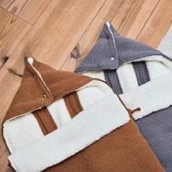 Jollein Voetenzak Voor Autostoel & Kinderwagen - Bliss Knit - Caramel -Jollein Babyparadijs 1200x1200 894