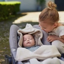 Jollein Voetenzak Voor Autostoel & Kinderwagen - Basic Knit - Nougat -Jollein Babyparadijs 1200x1200 908