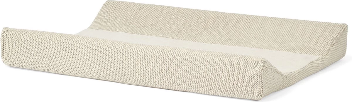 Jollein Aankleedkussenhoes Basic Knit 50x70cm - Nougat 1 Jollein Aankleedkussenhoes Basic Knit 50x70cm - Nougat