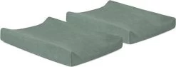 Jollein Aankleedkussenhoes Badstof 50x70cm - Ash Green - 2 Stuks -Jollein Babyparadijs 1200x457