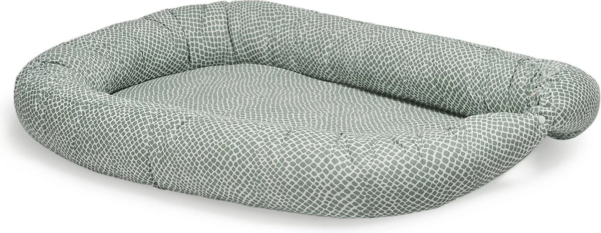 Jollein Babynest Snake 90x52cm - Ash Green 2 Jollein Babynest Snake 90x52cm - Ash Green - Afbeelding 2
