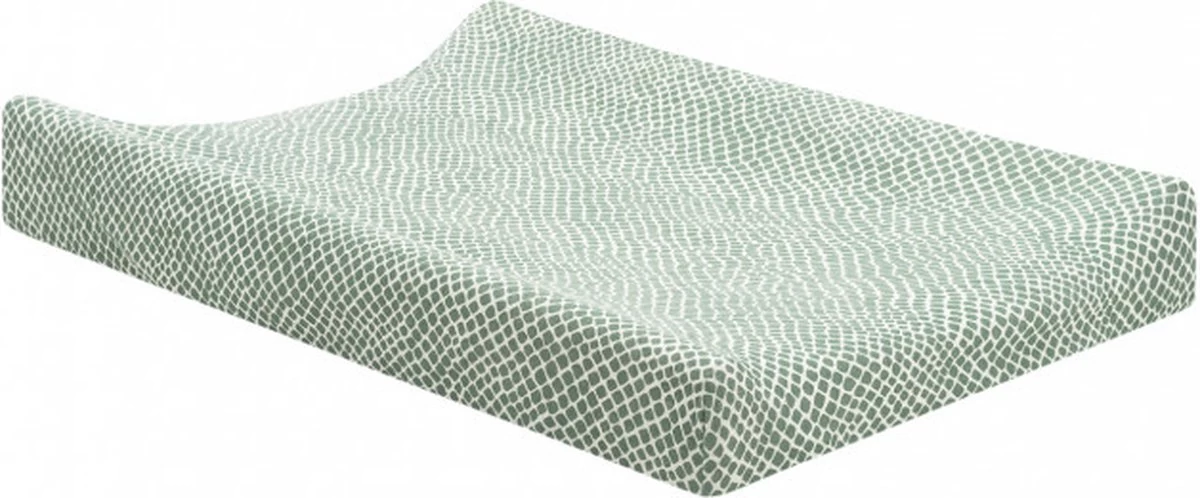 Jollein Aankleedkussenhoes Snake Jersey 50x70cm - Ash Green 10 Jollein Aankleedkussenhoes Snake Jersey 50x70cm - Ash Green - Afbeelding 10