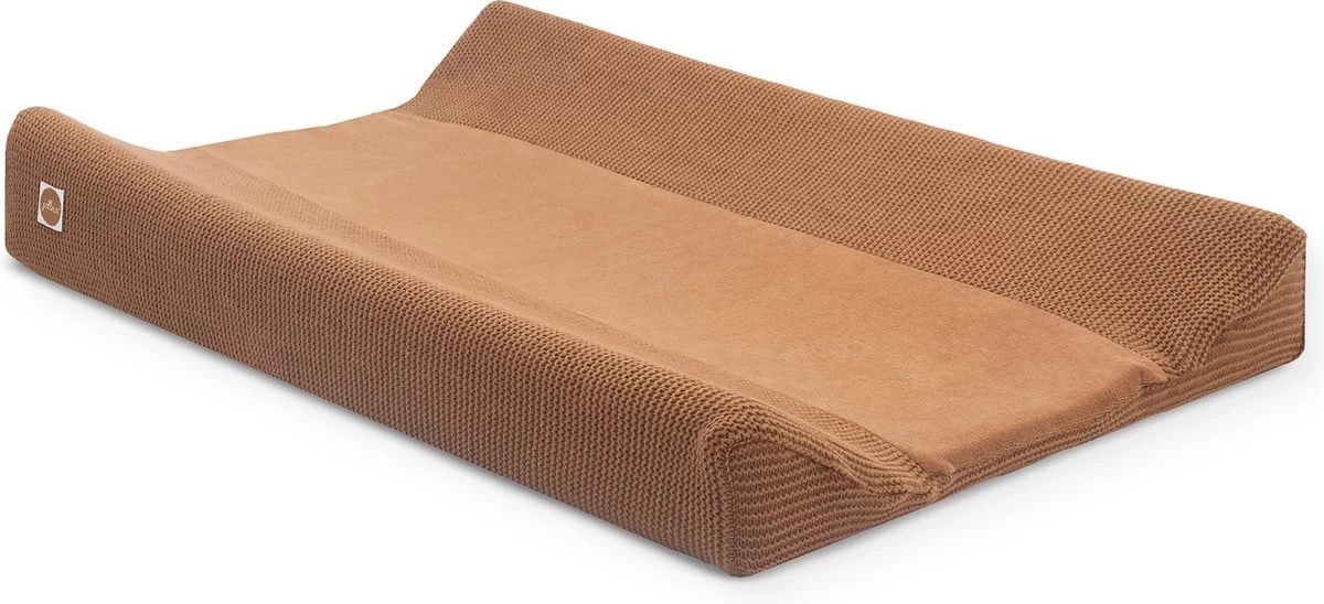 Jollein Aankleedkussenhoes Basic Knit 50x70cm - Caramel 8 Jollein Aankleedkussenhoes Basic Knit 50x70cm - Caramel - Afbeelding 8