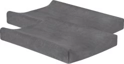 Jollein Aankleedkussenhoes Badstof 50x70cm - Storm Grey - 2 Stuks -Jollein Babyparadijs 1200x622