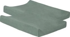 Jollein Aankleedkussenhoes Badstof 50x70cm - Ash Green - 2 Stuks -Jollein Babyparadijs 1200x634