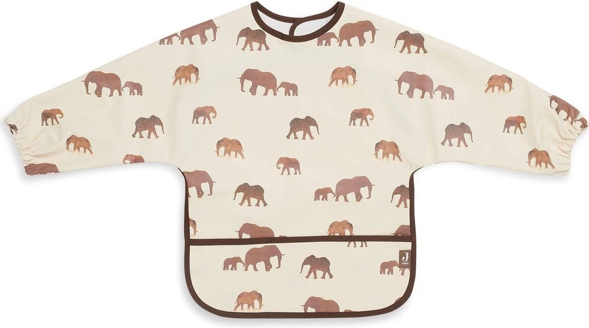 Jollein Slab Waterproof Met Mouw Meadow - Chestnut 16 Jollein Slab Waterproof Met Mouw Meadow - Chestnut - Afbeelding 16