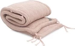 Jollein Bedomrander River Knit 180x35cm - Pale Pink -Jollein Babyparadijs 1200x740